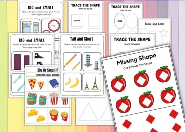 +3900 Preschool Activity Sheets:educational school games for kids printable - Image 8