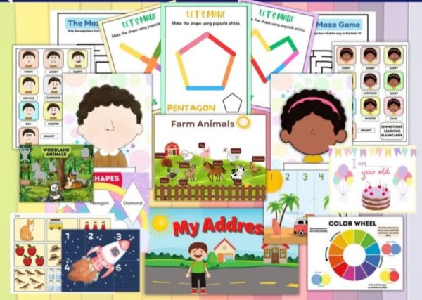 +3900 Preschool Activity Sheets:educational school games for kids printable - Image 2